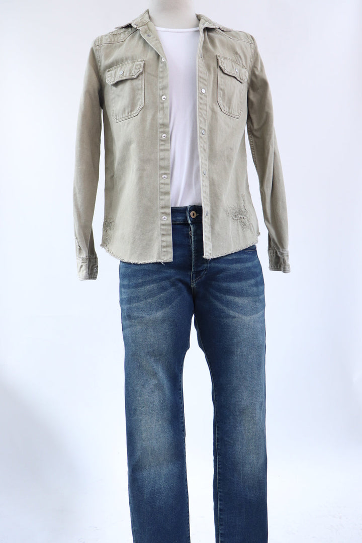 Chaqueta Denim Verde