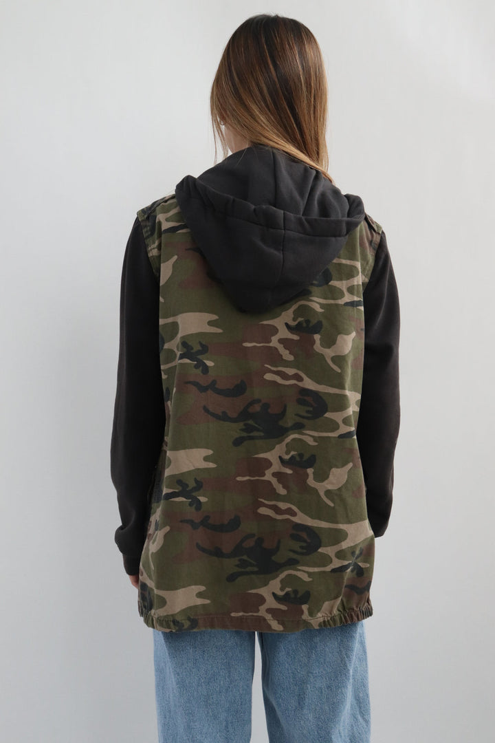 Chaqueta Militar Capucha