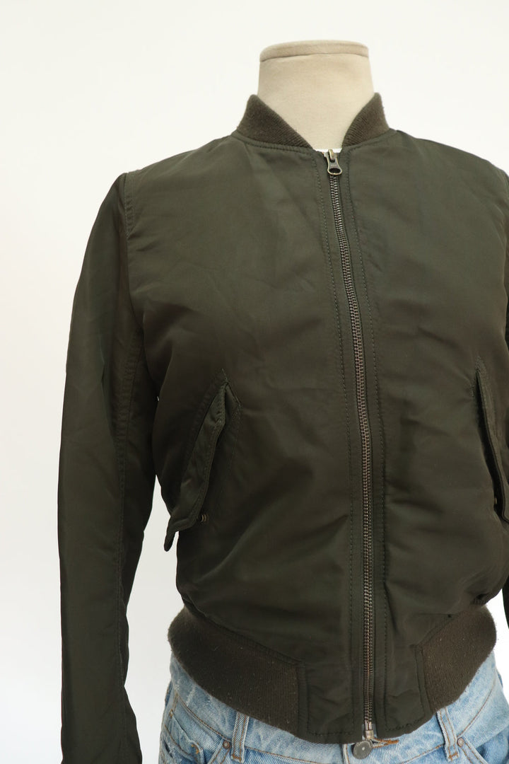 Chaqueta Bomber Verde