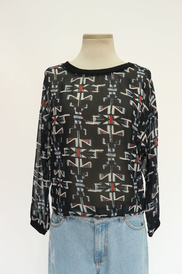 Buzo Traslucido Estampado