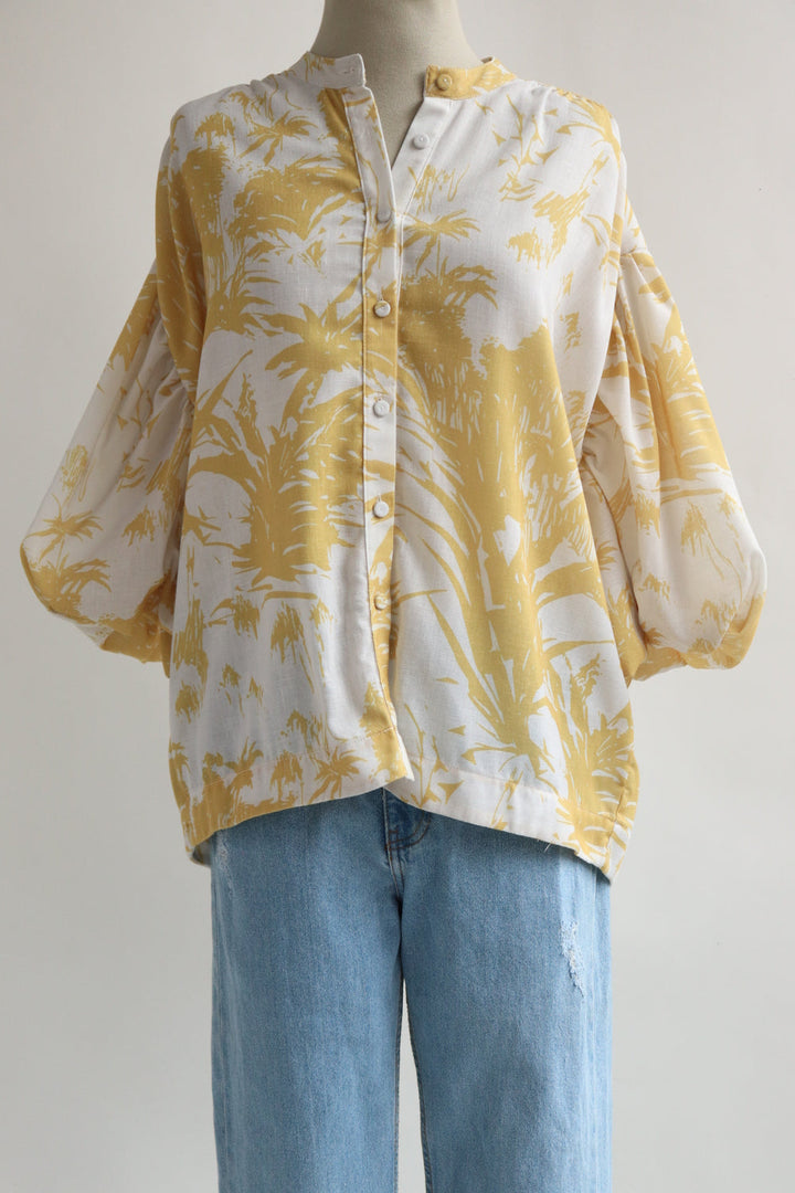 Camisa Tropical Amarilla