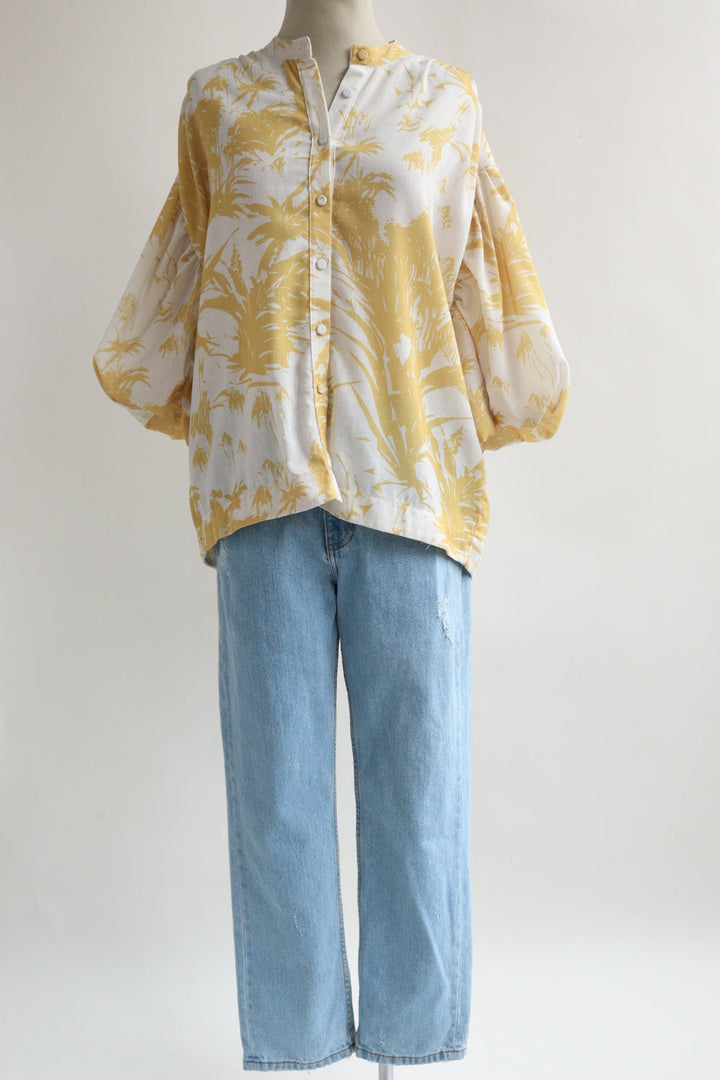 Camisa Tropical Amarilla