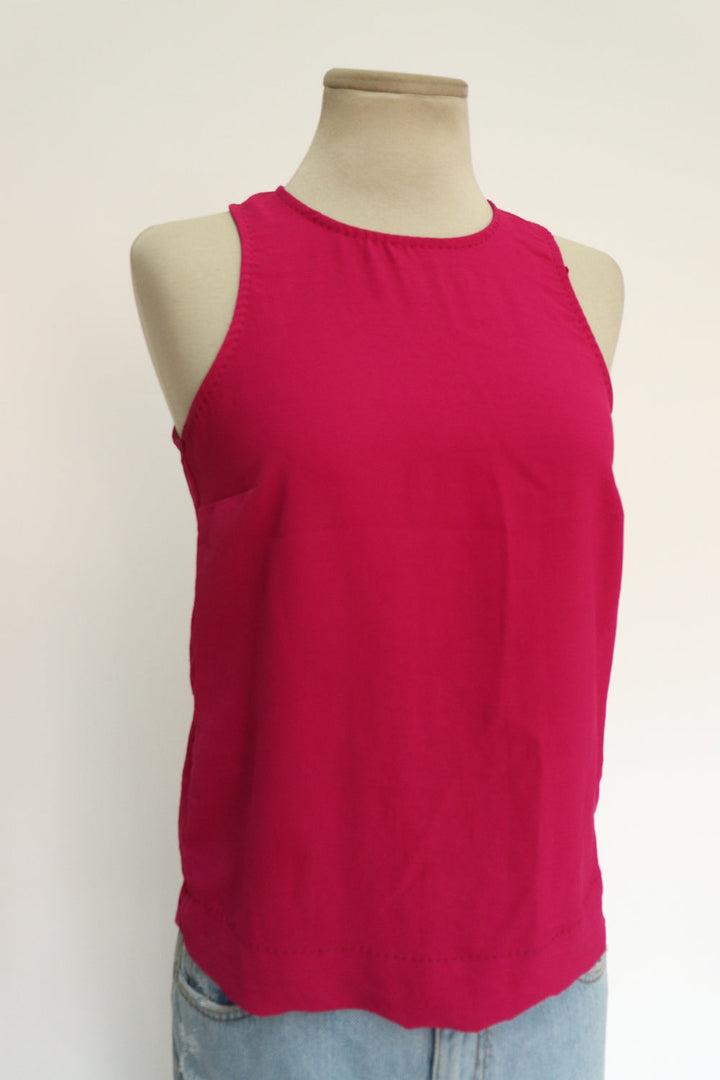 Top Fucsia Zipper