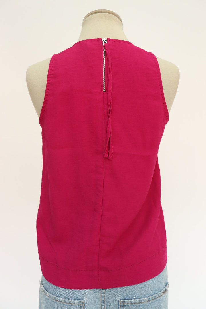 Top Fucsia Zipper