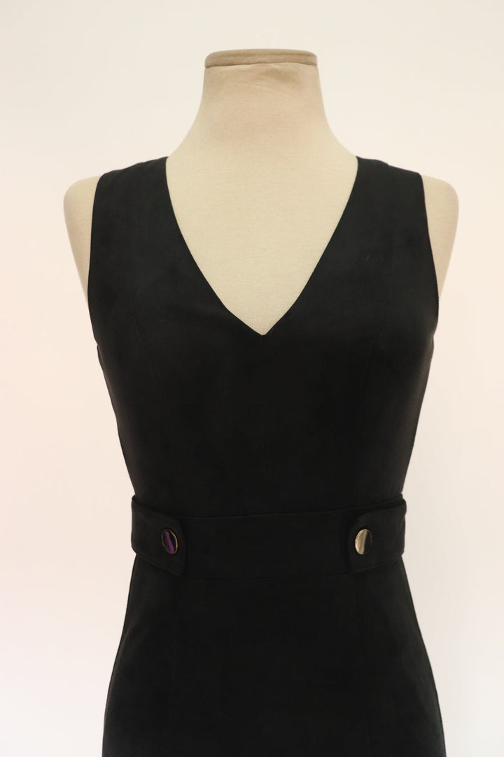 Vestido Suede Negro