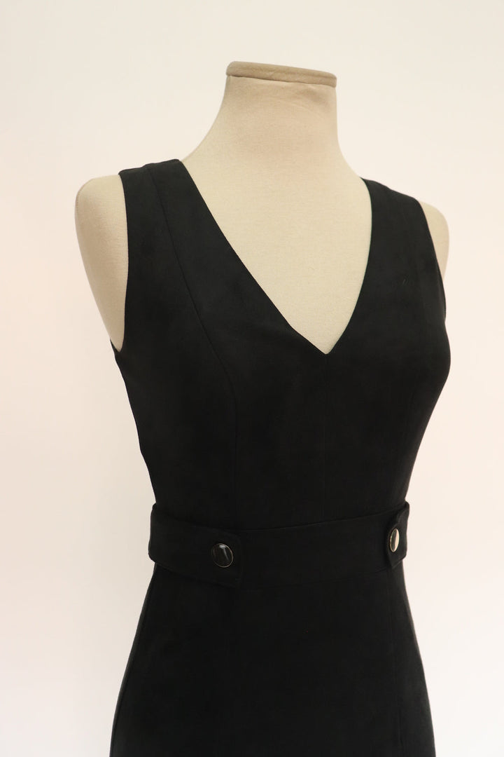 Vestido Suede Negro