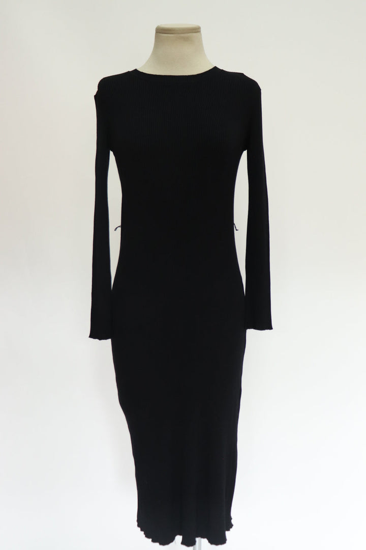 Vestido Negro Tejido