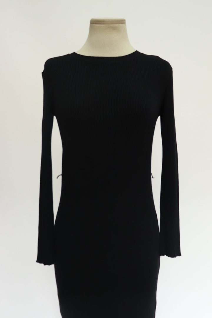 Vestido Negro Tejido