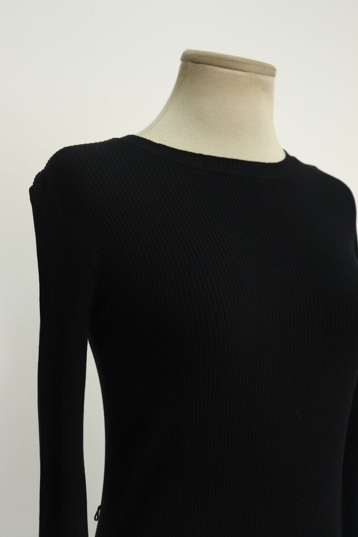 Vestido Negro Tejido