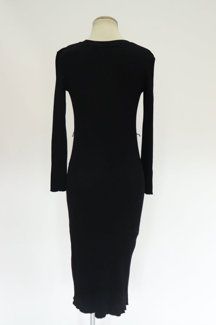 Vestido Negro Tejido