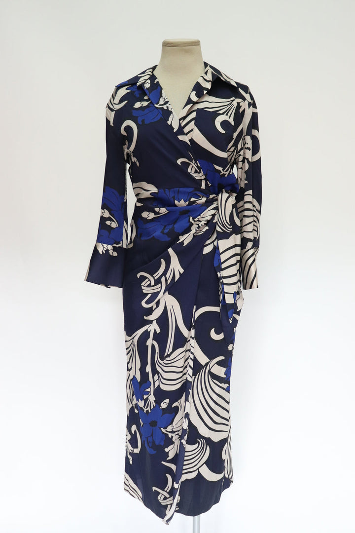 Vestido Estampado Azul