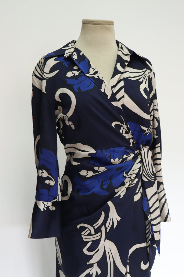 Vestido Estampado Azul