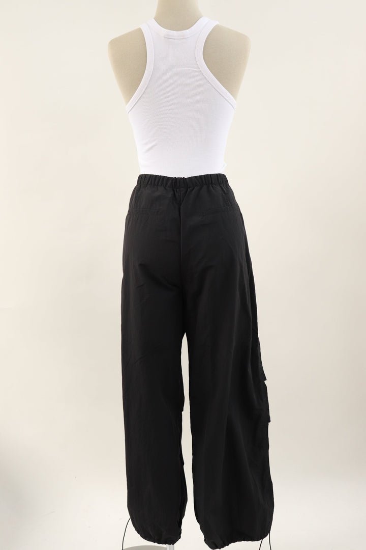 Pantalon Parachute Negro