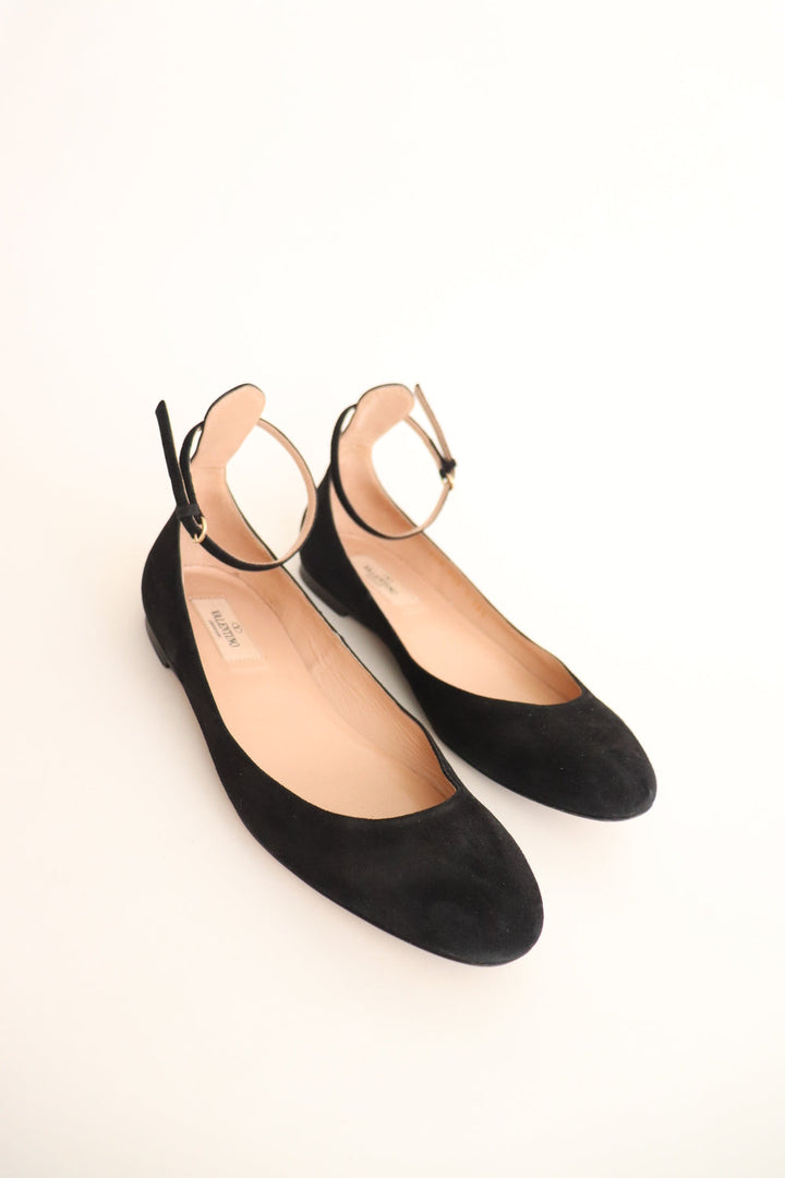 Flats Negras Amarrar