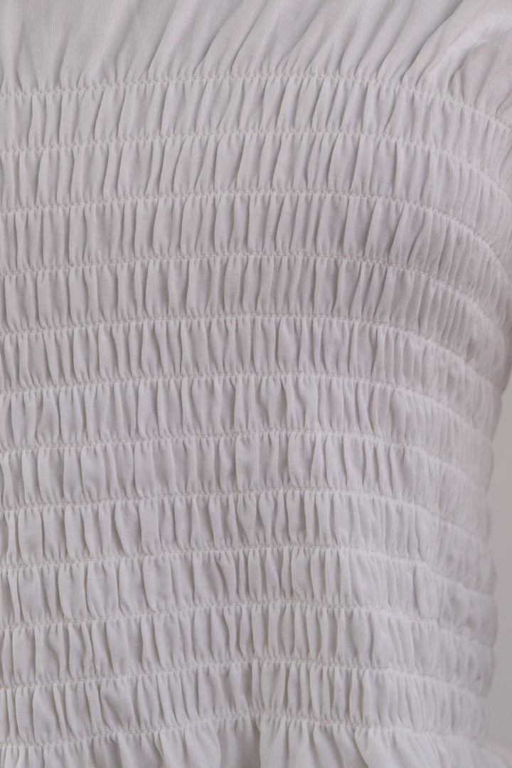 Top Blanco Corrugado