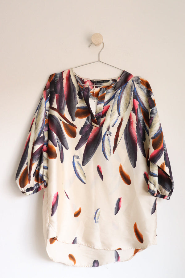 Top Plumas Multicolor