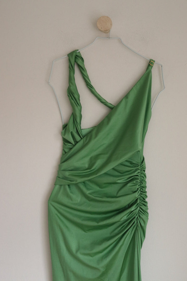 Vestido Verde Cruzado