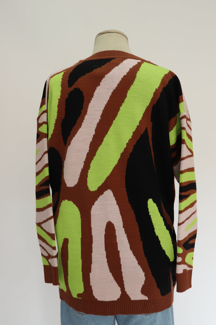 Cardigan Tejido Leopardo