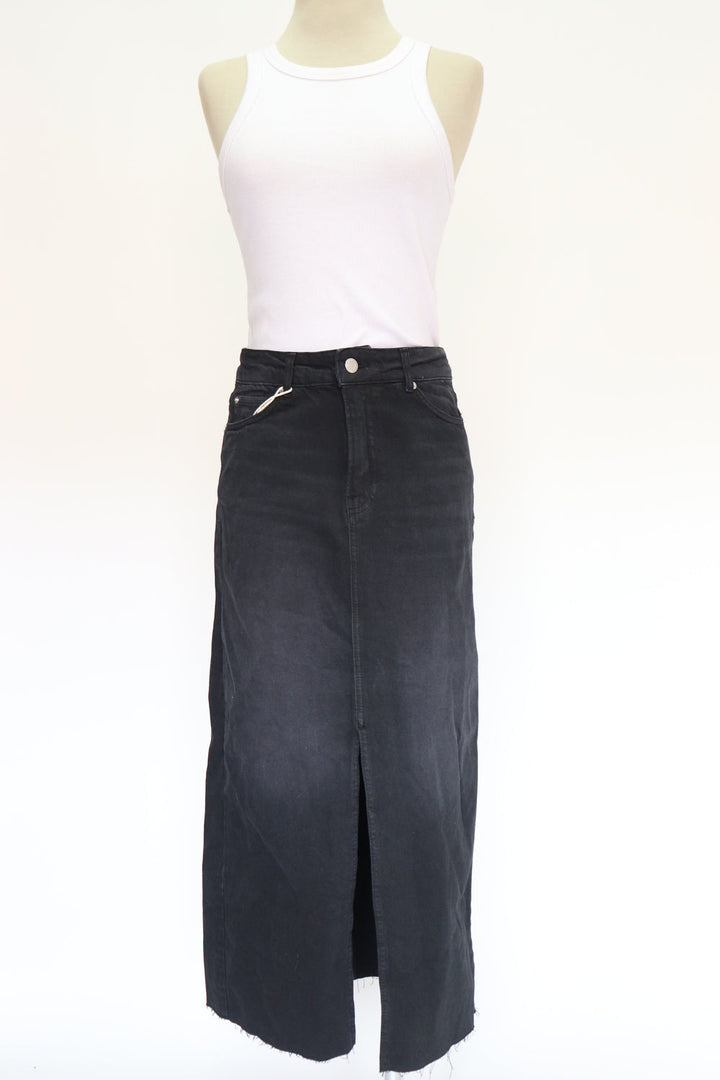 Falda Denim Negro