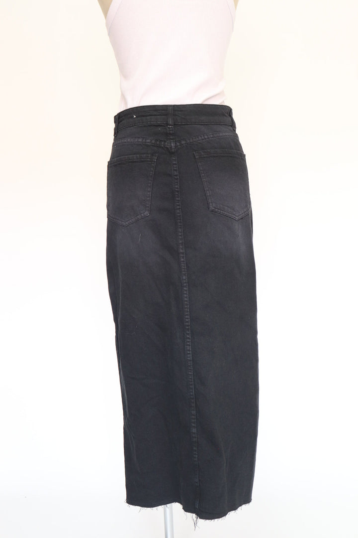 Falda Denim Negro