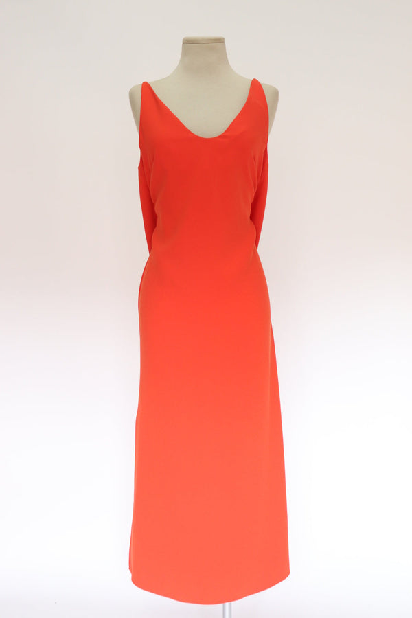 Vestido Naranja Wrap