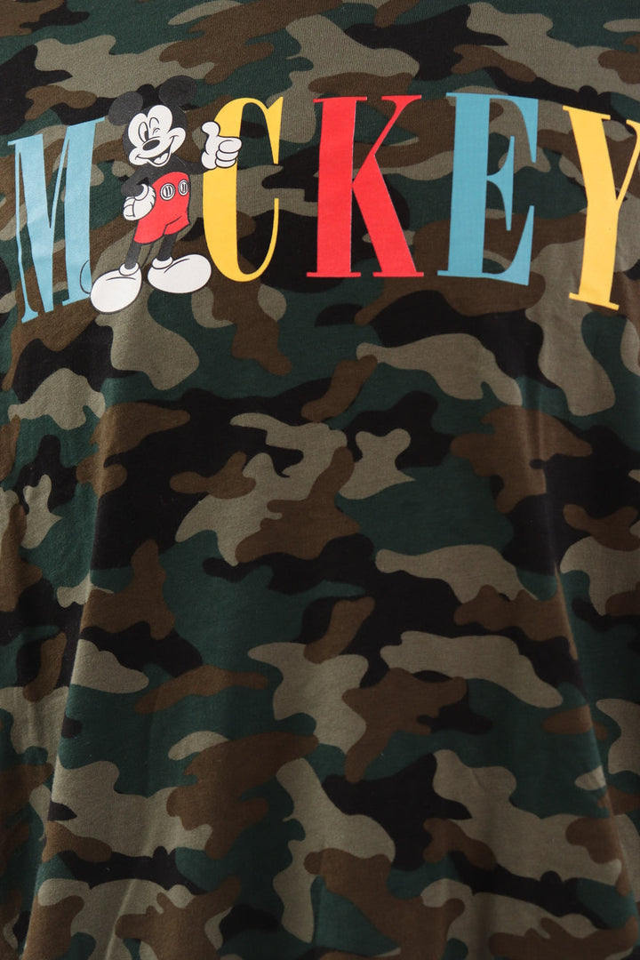Camiseta Mickey Militar