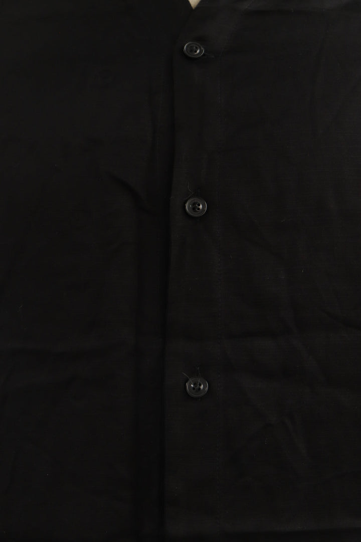 Camisa Negra Satinada