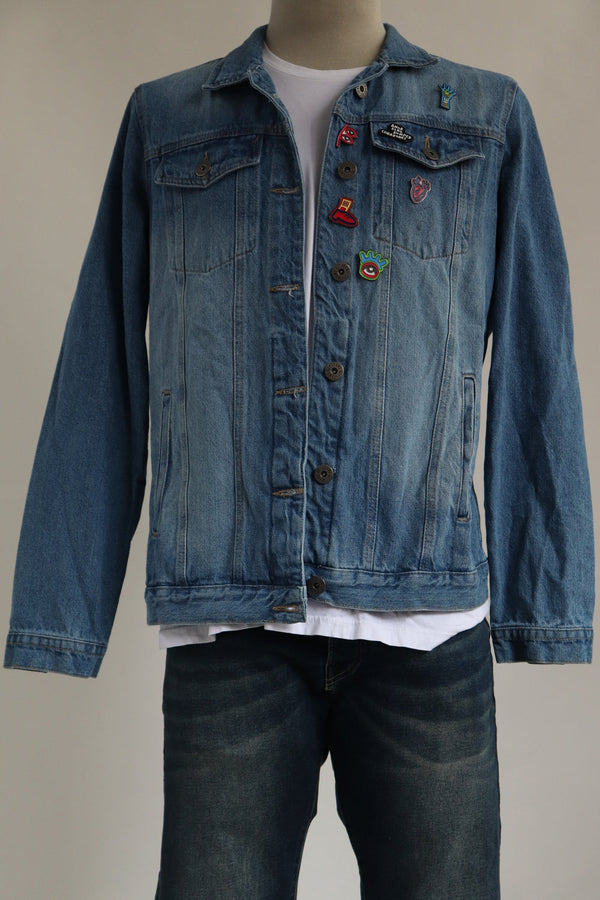 Chaqueta Denim Estampada