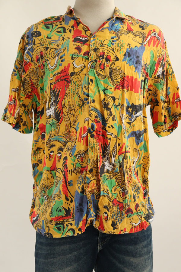 Camisa Amarilla Multicolor