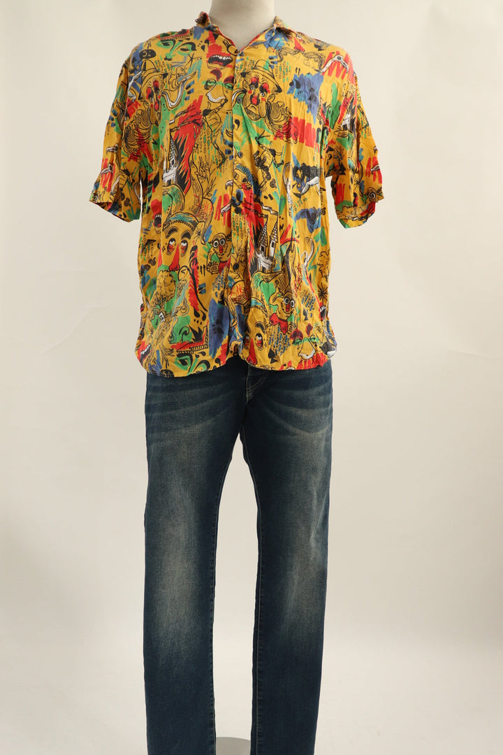 Camisa Amarilla Multicolor