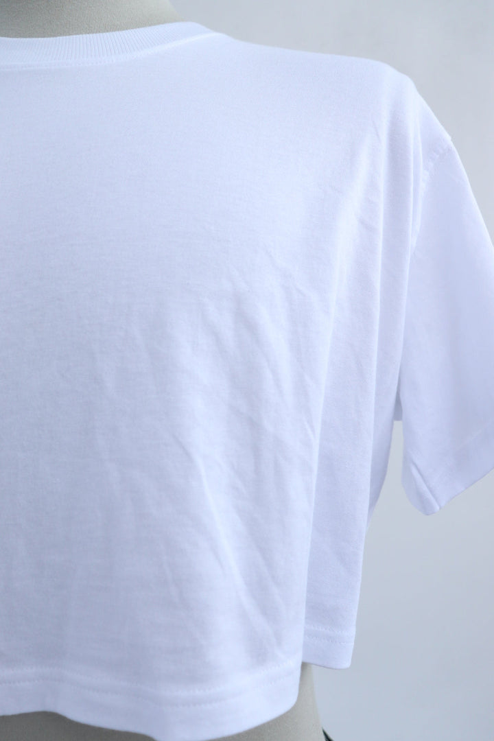 Camiseta Crop Blanca