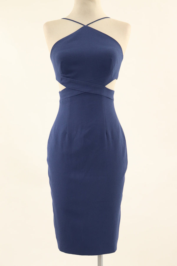 Vestido Azul Midi