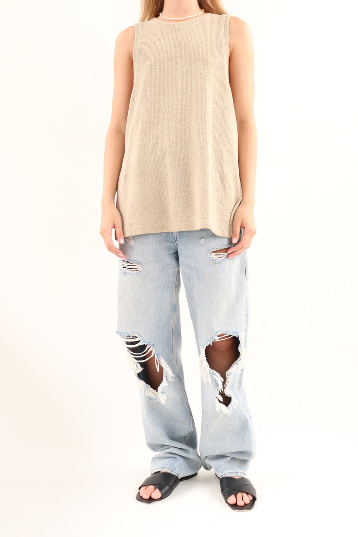 Top Tejido Beige