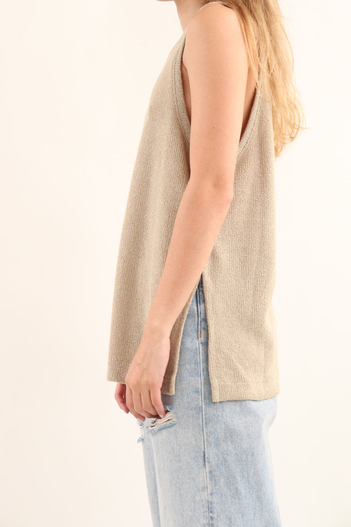 Top Tejido Beige