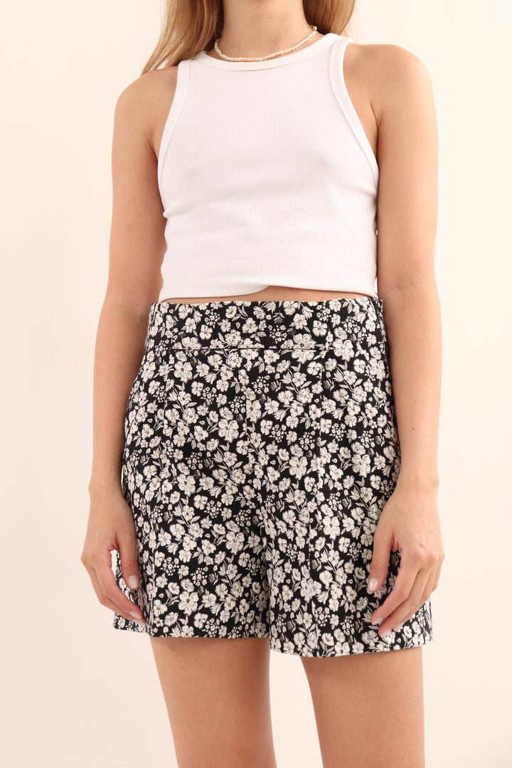 Short Flores Brillante