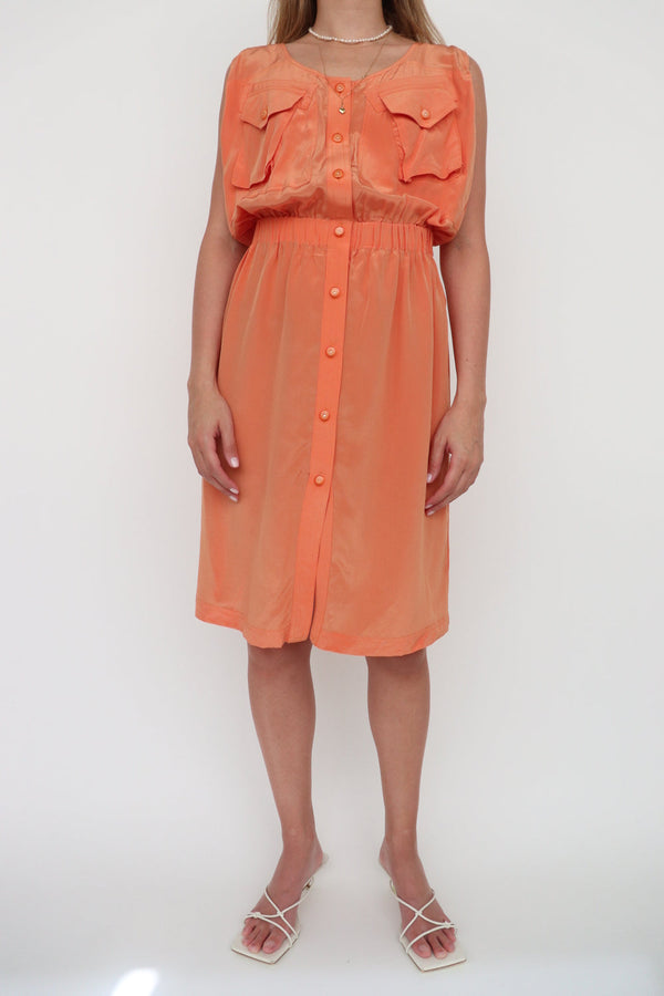 Vestido Corto Naranja