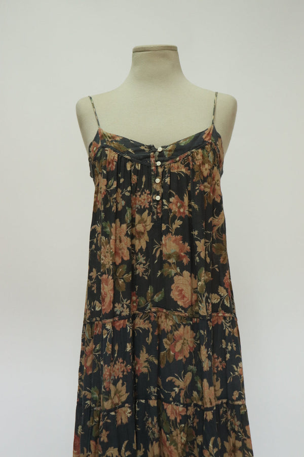 Vestido Gris Flores