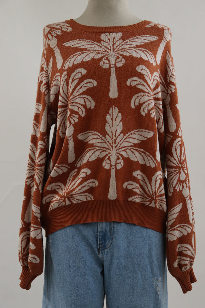 Buzo Terracota Palmeras