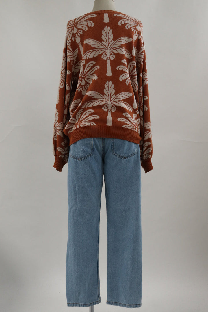 Buzo Terracota Palmeras