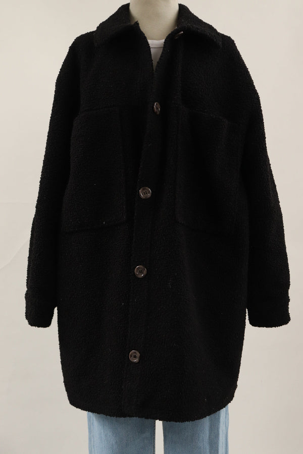 Chaqueta Teddy Negra