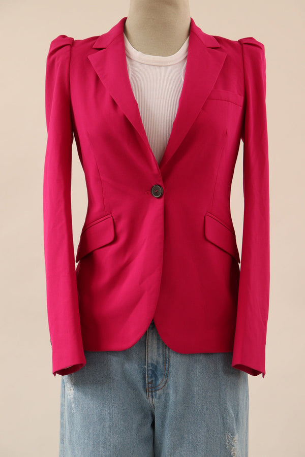 Blazer Fucsia Hombreras