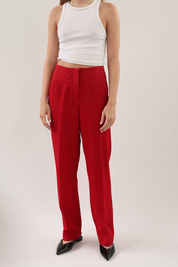 Pantalon Rojo Rayas