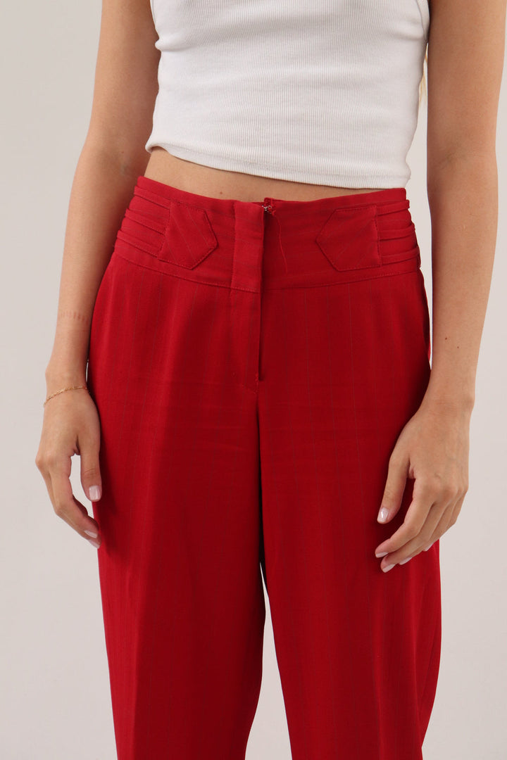 Pantalon Rojo Rayas