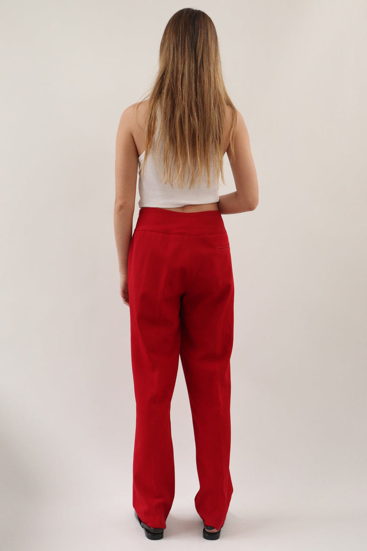 Pantalon Rojo Rayas