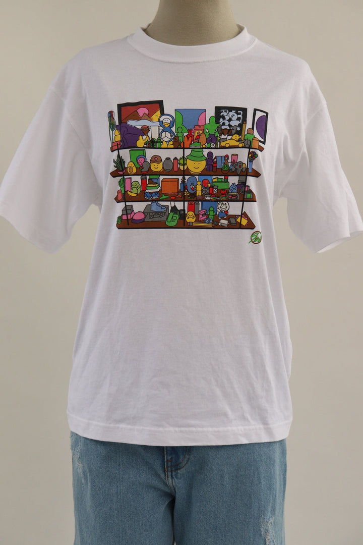 Camiseta Blanca Estampada