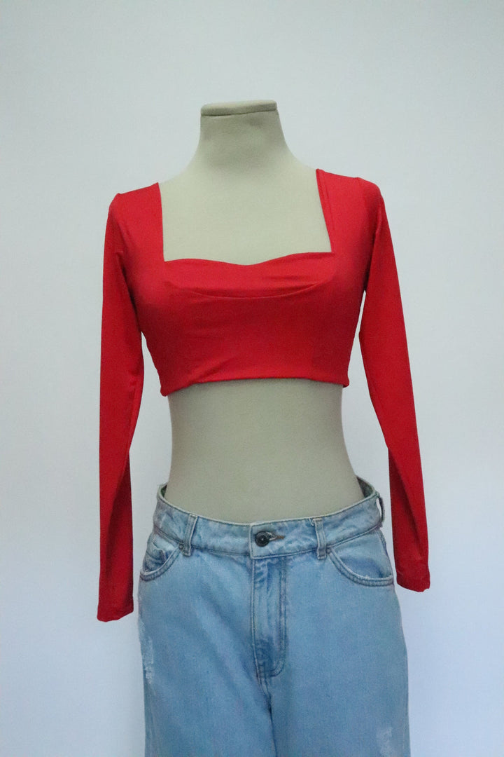 Crop Top Rojo