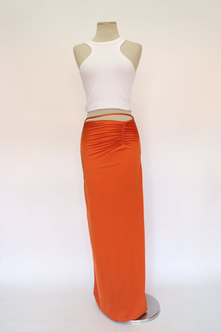 Falda Maxi Naranja