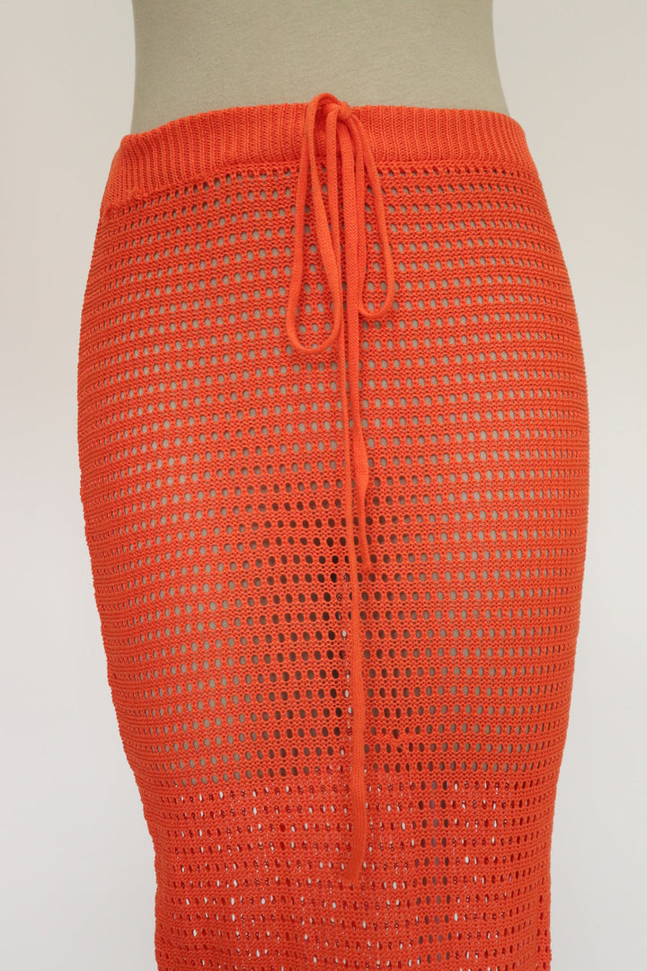 Falda Tejida Naranja