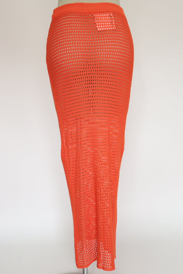Falda Tejida Naranja