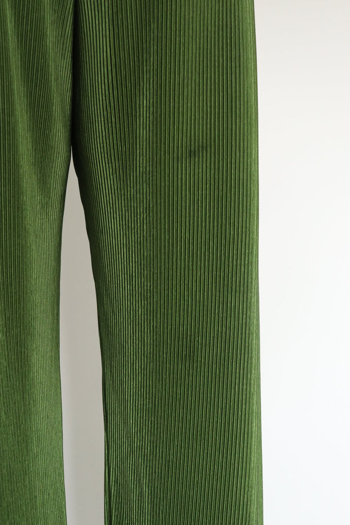Pantalon Verde Plisado